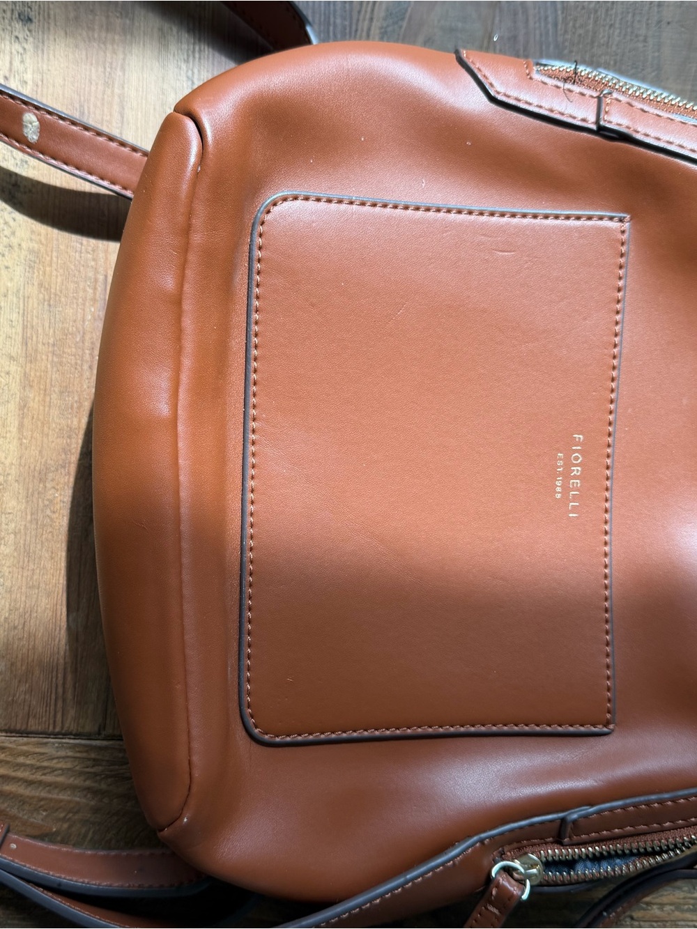 Fiorelli Tan Leather Compact Backpack for Men